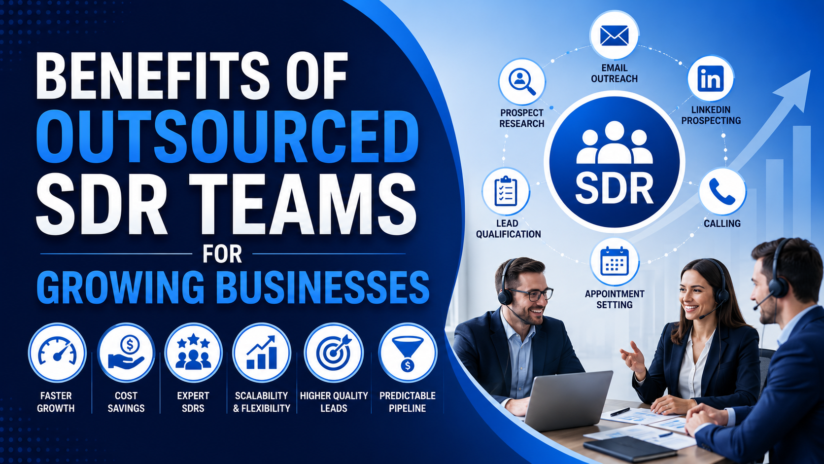 Benefits of outsourced SDR teams