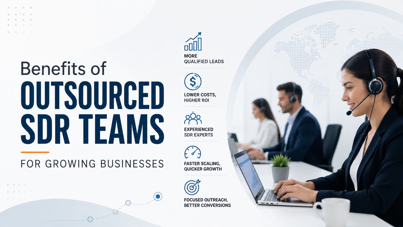 Benefits of Outsourced SDR Teams for Growing Businesses